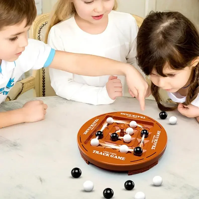 Board Games Desktop Game Toys Learning Board Toy 4 in A Row Game Educational Orbit Logic Board Game For Kids Family Party Table Top Strategy Board Night
