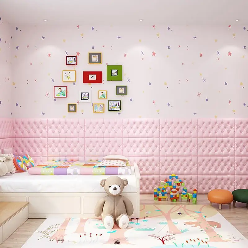 

2020 Anti-collision wall stickers soft bag children's room decoration self-adhesive wall wrapping