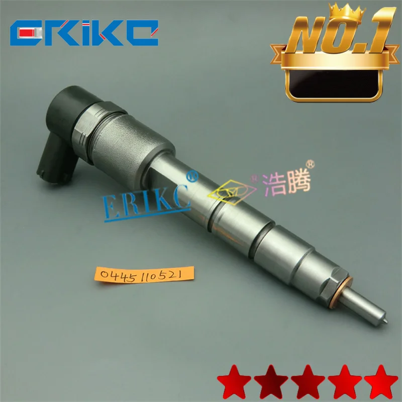

ERIKC Injector 0445110521 CRDI Injector Assy 0 445 110 521 Auto Diesel Engine Injector Common Rail Nozzle 0445 110 521
