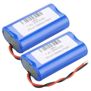Batteria ricaricabile agli ioni di litio 18650 da 7,4 V 2600 mAh con scheda di protezione PCB