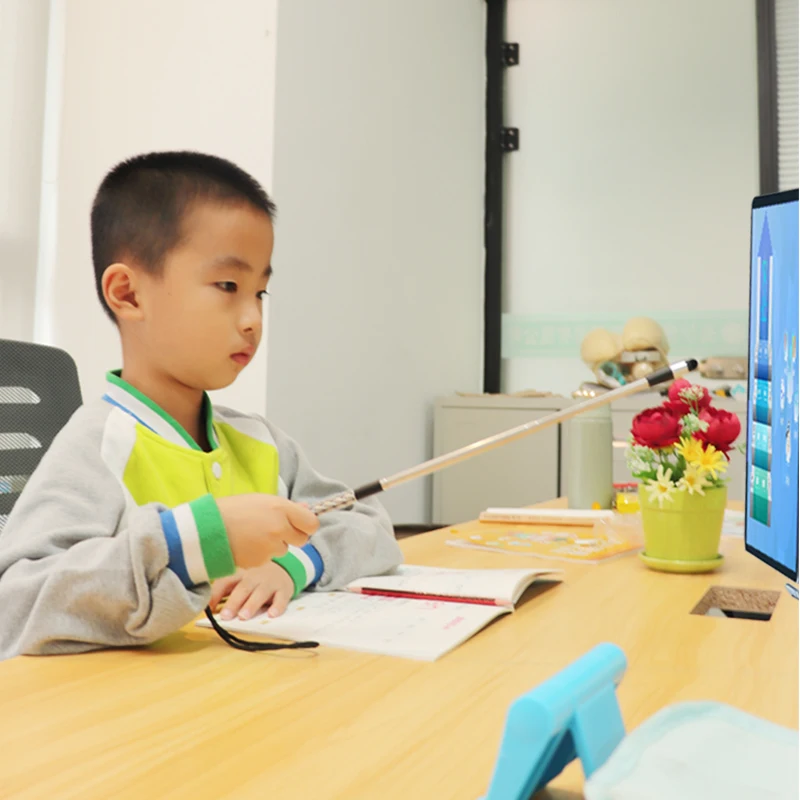 교사 확장 가능한 핸드 헬드 40cm 핸드 포인터, 화이트 보드 터치 스크린 개폐식 스타일러스 펜 iPad