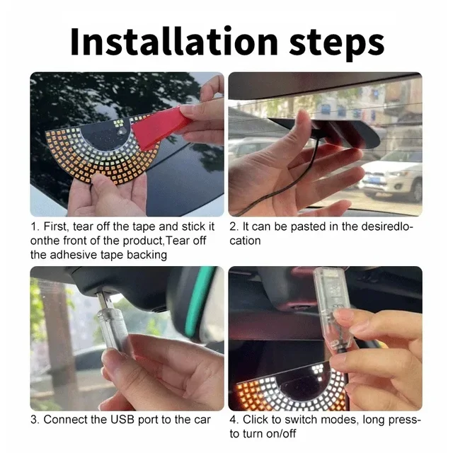 Luz LED de ojos malos, luces de señal para vehículo * COMPRA INTERNACIONAL * 5 Luz LED de ojos malos, luces de señal para vehículo * COMPRA INTERNACIONAL * 5