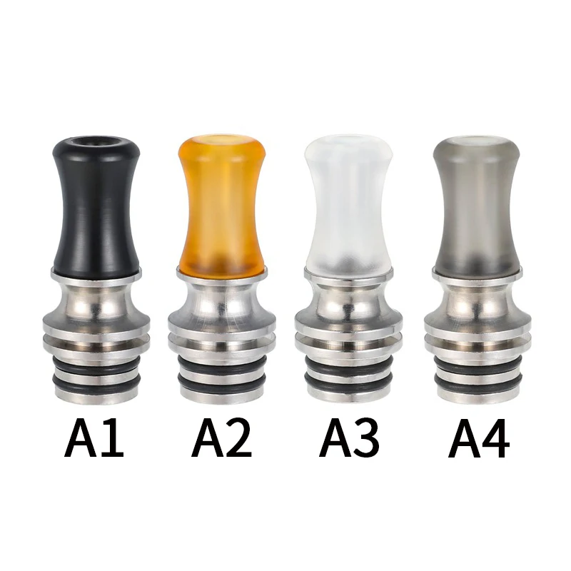 1Pcs MTL 510 Drip Tip Stainless Steel PEI PC POM Long Snout for 510 Machine  Drip Tips Accessories