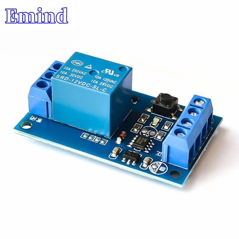 

2/5/10/20/50Pcs 12V Single Key Bistable Relay Module Household Appliance Control Various Lighting Control MCU Control
