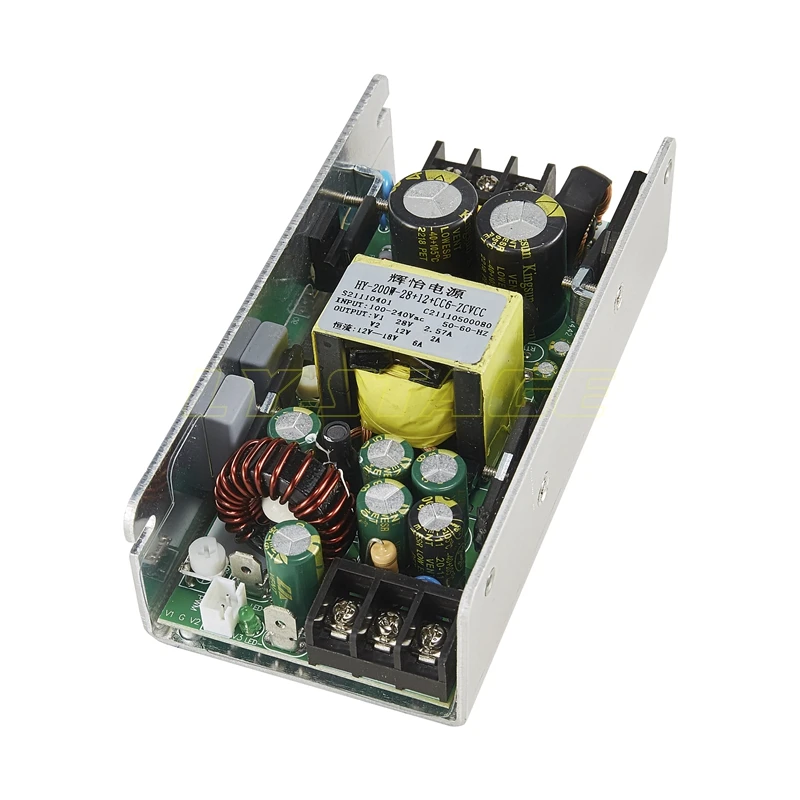 HY-200W LED 파 라이트 전원 공급 장치, 움직이는 헤드 라이트 캐스트 알루미늄 파 라이트, 무대 조명 수리 예비 부품, 200W, 24V, 12V, 36V