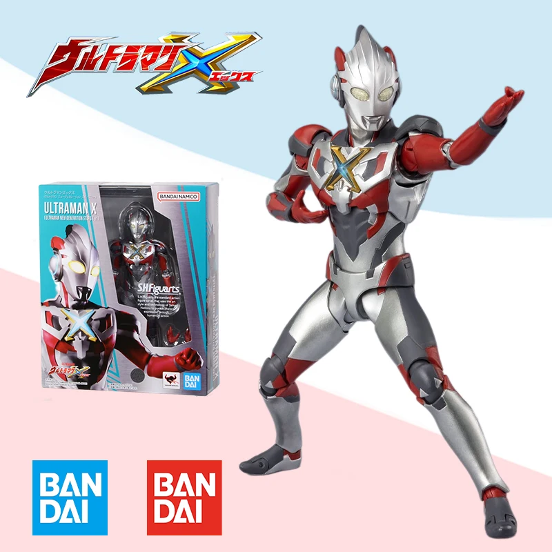 Bandai Оригинал S.H. Фигуртс SHF ULTRAMAN X звезды нового поколения Полная работа аниме искусственная готовая игрушка подарок для детей
