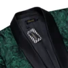 Men's Suits Blazer Green Red Silver Color Paisley Luxury Wedding Prom Business Banquet Suit Coat Men Clothing Jacket 3