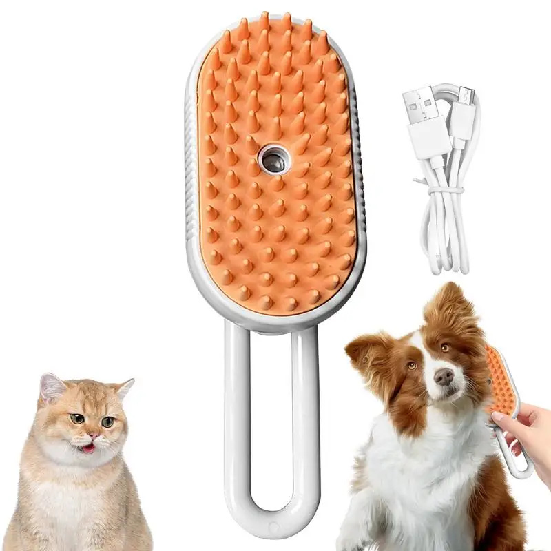 

Распылитель для домашних животных с USB-зарядкой, щетка для волос, массажер, предотвращение удаления шерсти, щетка для груминга кошек