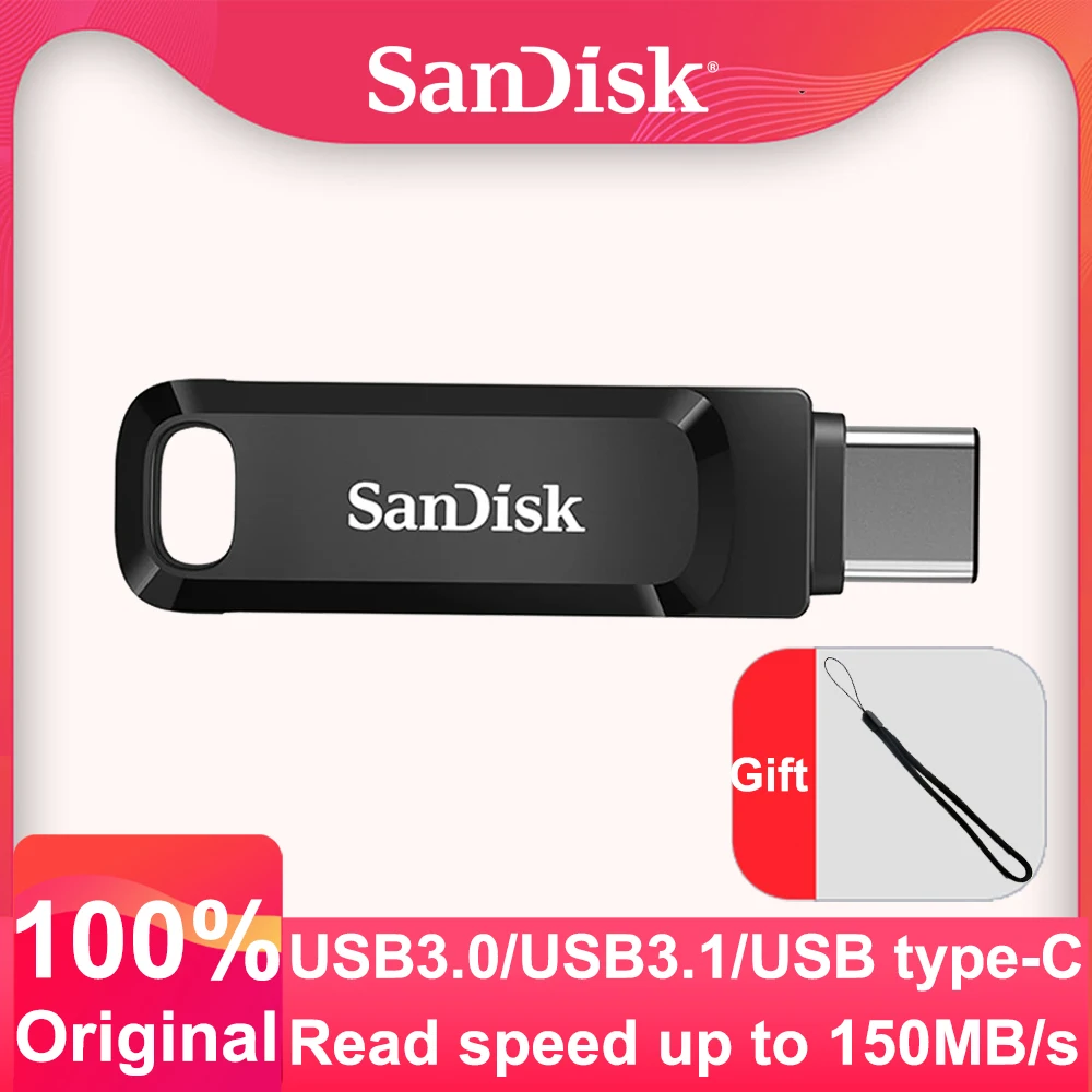 SanDisk Type C USB 3.1 Flash Drive OTG USB Stick 64GB 32GB Pendrive 128GB Pen  Drive 256GB USB Memory 512GB Disk on Key for Phone - AliExpress