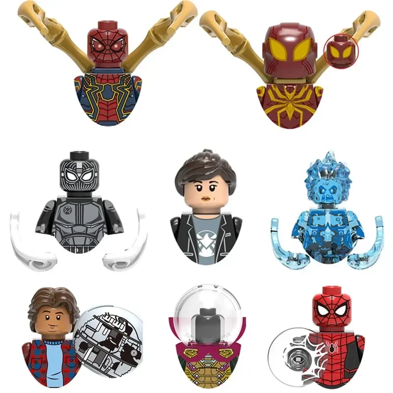 

X0266 XH1330 XH1333 The Avengers Spider-Man Agent Hill Superhero Bricks Cartoon Character building block Boy Birthday Present