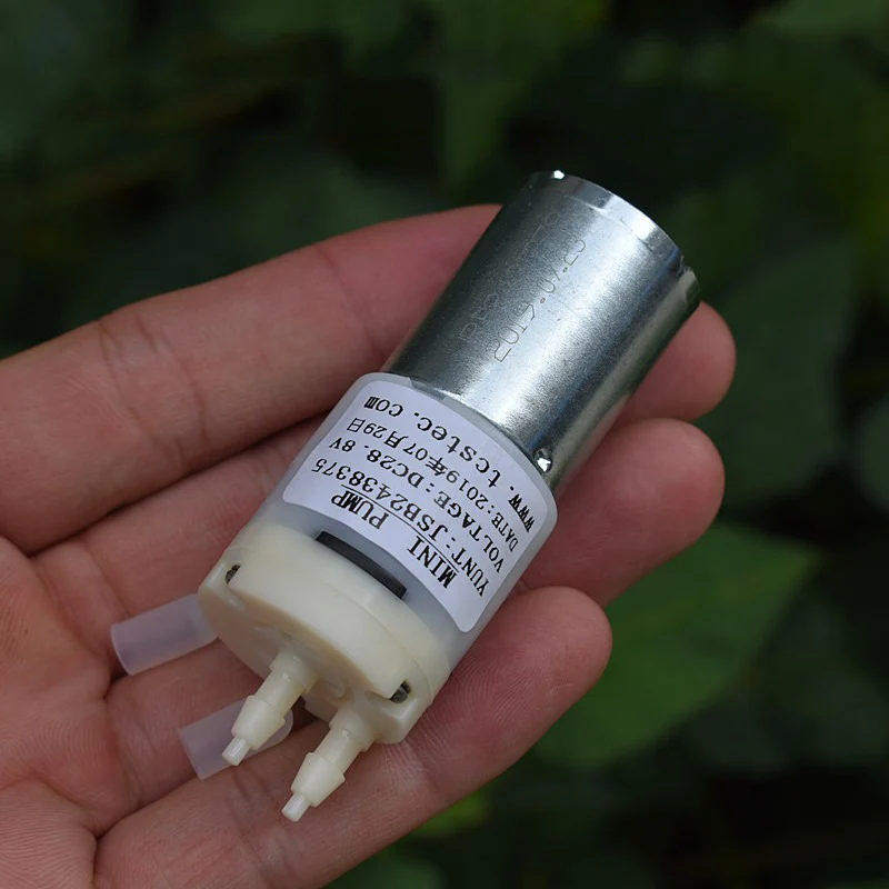 Air Pump and Liquid Transfer Pump JSB2438 Mini 370 Air Water Pump DC 24V-30V for Experimental Sampling