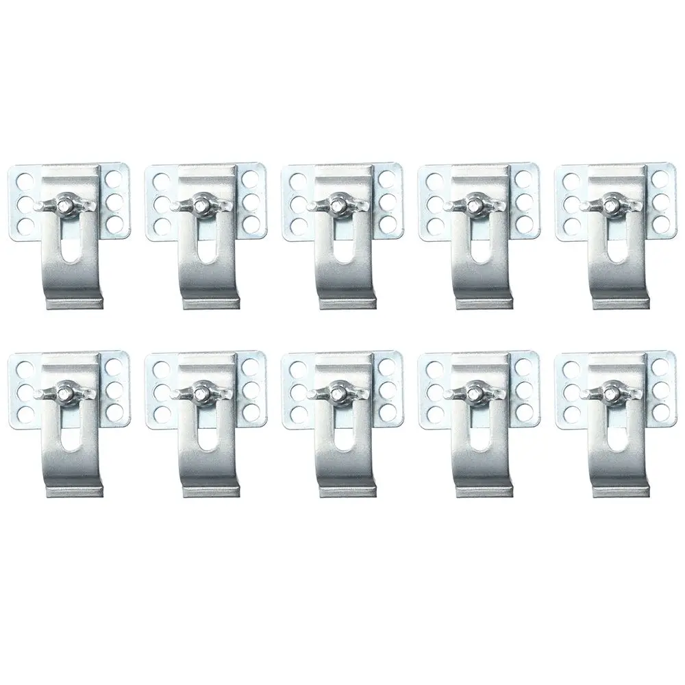 Kit de Sink Clips Suportes Undermount Prata Clipes Hardware para Pias de Cozinha ou Banheiro Pacote 10 Aço Inoxidável
