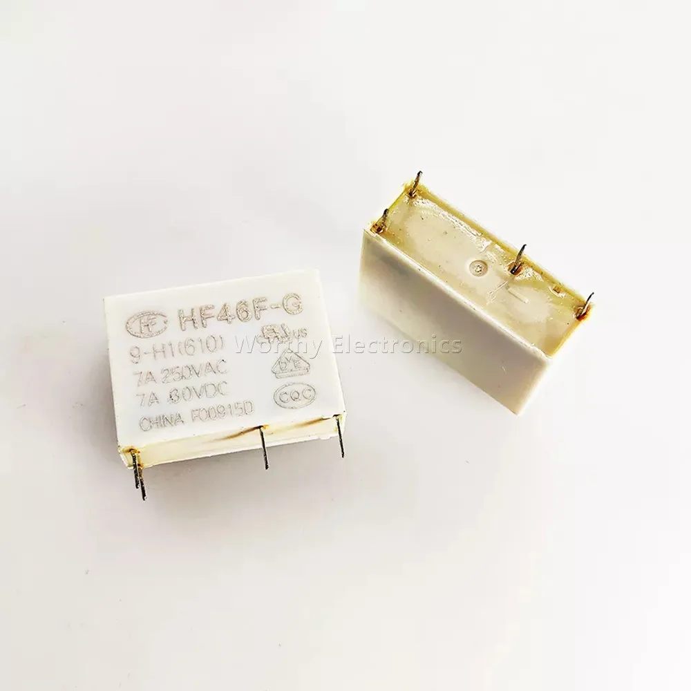 Relé Hf46f-g 9-h1610 10 Peças Lote 30vdc 7a 4pin