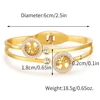 Boho Trend Life Tree Charm Bangle for Women No Fade Color Stainless Steel Cubic Zircon Bangles Luxury Gift Cuff Jewelry 2