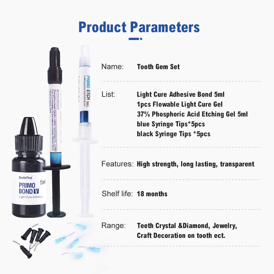 DIY Teeth Gem Adhesive Glue - Light Cure Bonding For Fashion Tooth Jewelry, Exp. 07/2025 9 thumbnail image