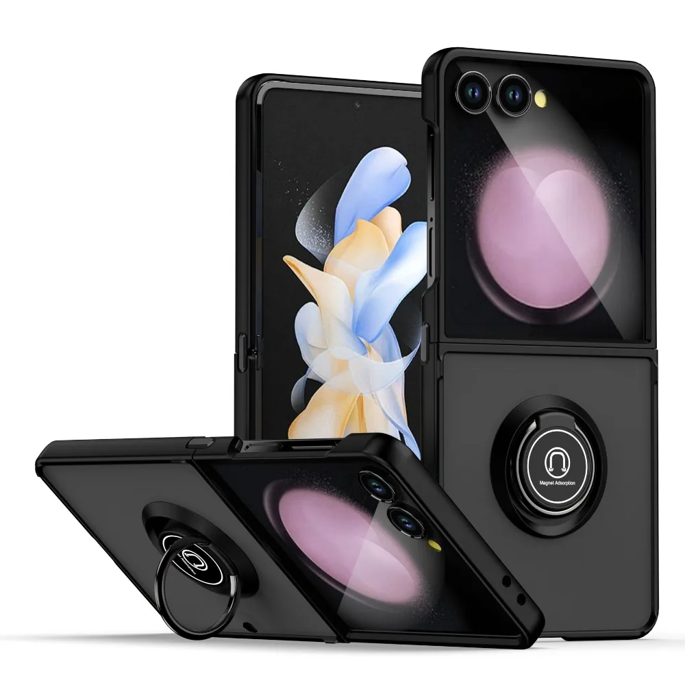 Armor Matte Car Ring Holder Shockproof Phone Case Cover