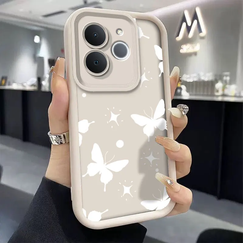 Fashionable Butterfly Design Shockproof Phone Case - Soft Silicone Protective Cover