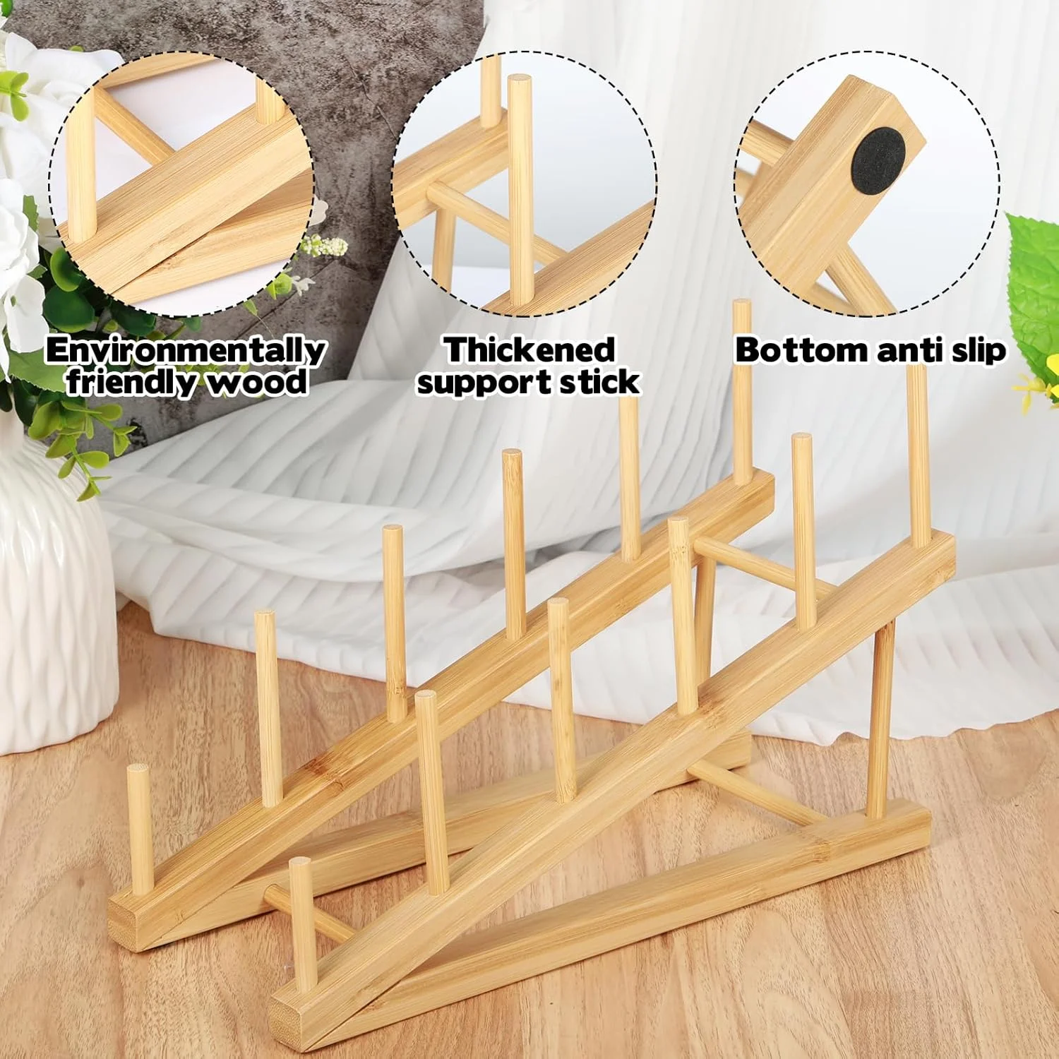 Art Drying Rack Art Storage Rack for Classroom 5 Layers Paint Display Rack Wood Storage Stand for Canvas, Art Storage Organizer - 4