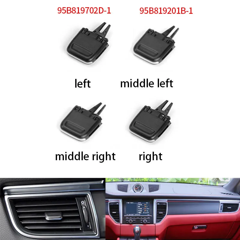 Car Front Air Conditioning AC Vent Grille Clip Slider Repair Kit For Porsche Macan 2014 -