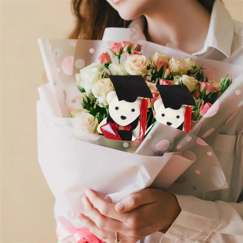 Bear Graduation Bouquet Decor 10pcs plush toys