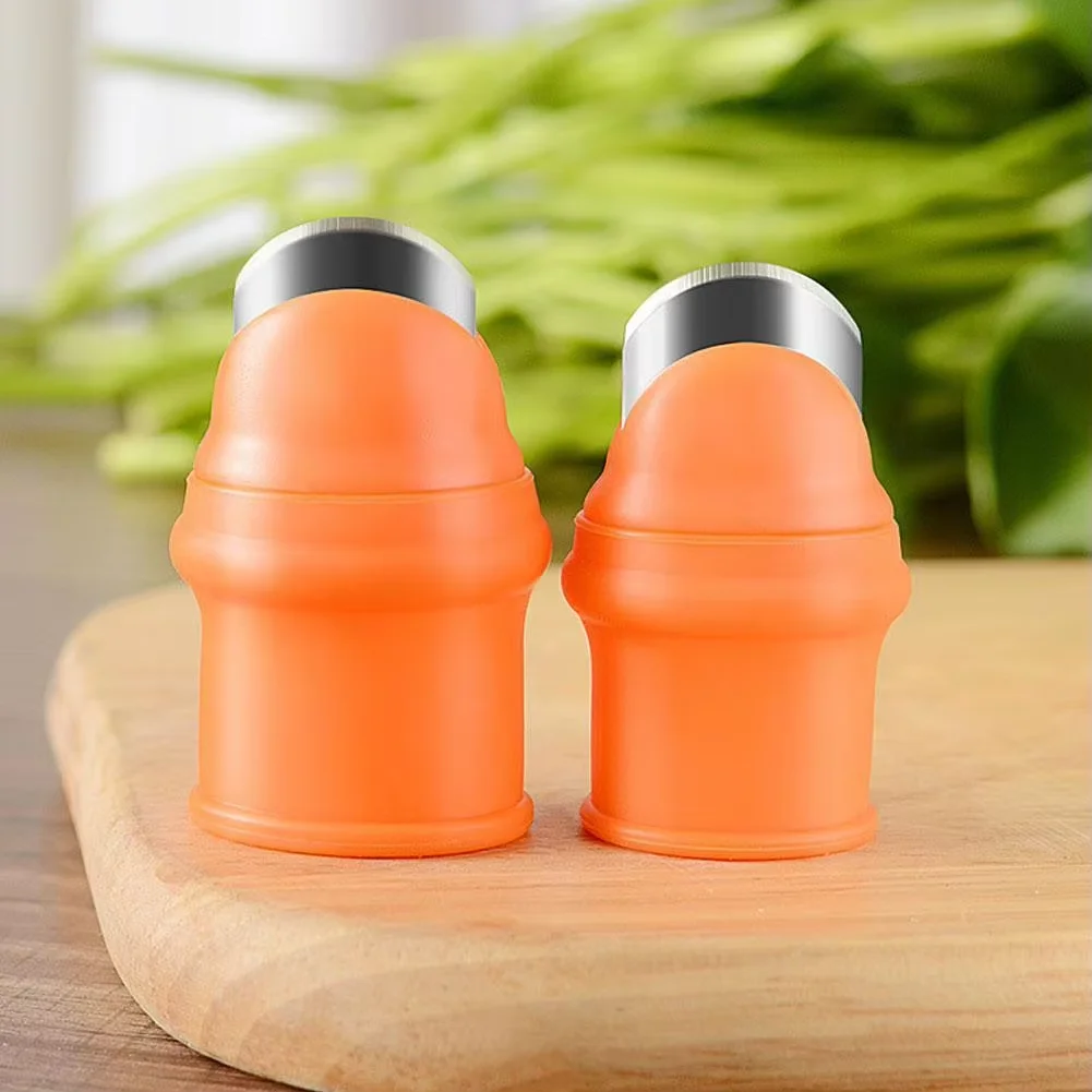 Finger Harvest Knife Protective Fingertip Rubber Cover Cutting Knife Protector Farm Vegetable Fruit Picker Tools For Home Garden