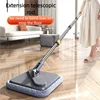 Lazy Floor Floating Mop Microfiber Spin Mop & Bucket Floor Clean with 3 Extra Refills Mop Sewage Separation Mop Free-Hand Wash 3