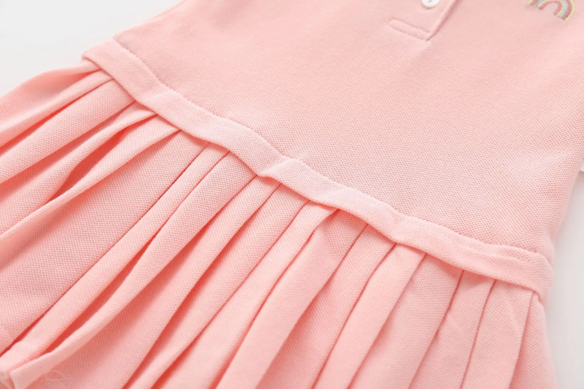 Infant Toddler Baby Girls Polo Dress Summer Cotton Kids Casual Clothes 1-3 year