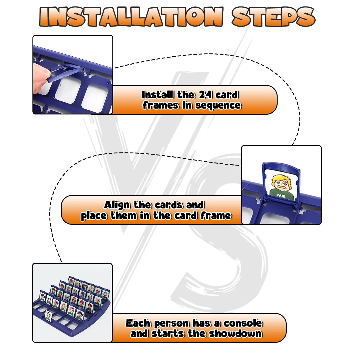 Guess Who Board Game  Classic 2-Player Family Logic Deduction Game, Parent-Child Interactive Toy with Character Cards