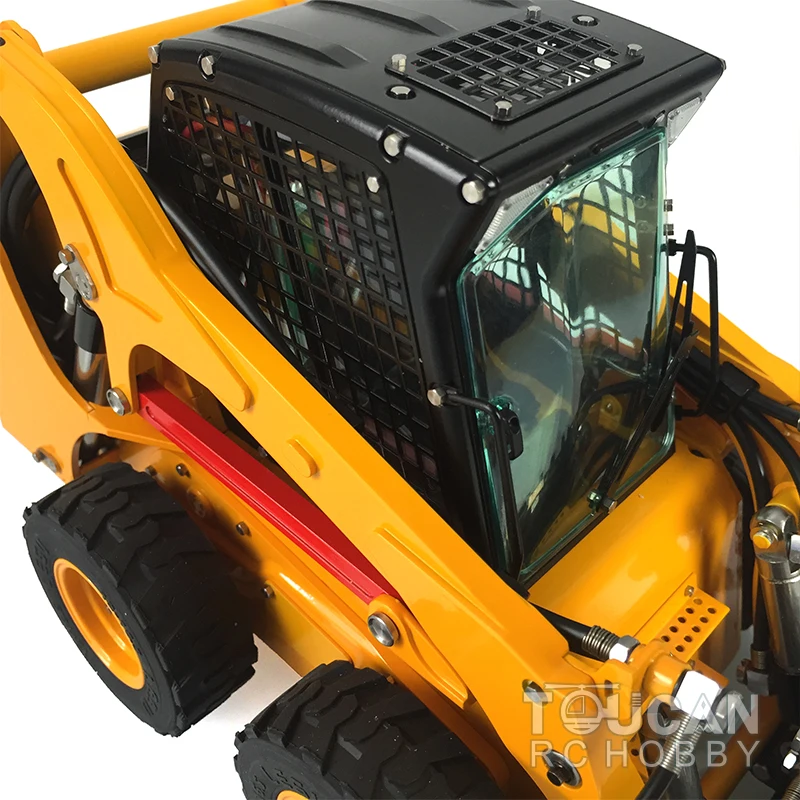 LESU 1/14 RC Hydraulic Loader Metal Aoue-Lt5H Wheeled Skid-Steer RTR Truck Remote Control Model Light Sound Toys Thzh1212 5