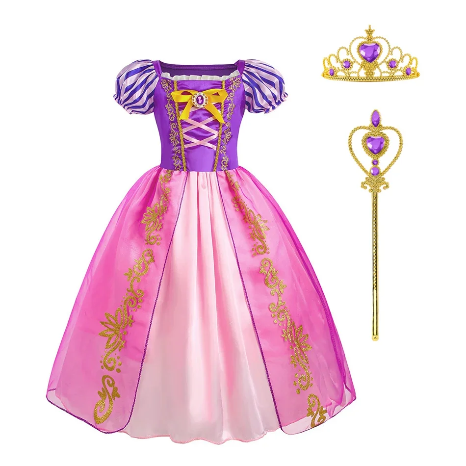 Rapunzel Dress for Girls Cinderella Dress Up Belle Cosplay Children  Birthday Party Princess Costume Kids Halloween Elsa Clothes - AliExpress  1501
