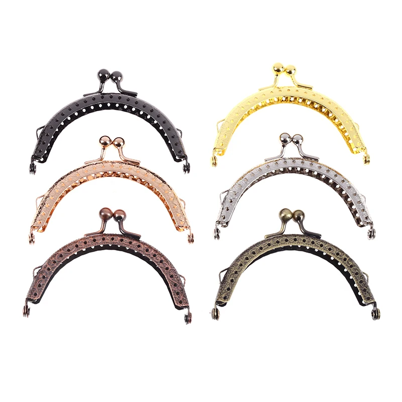 

8.5CM Embossing Metal Coin Purse Frame Handle Making Kiss Clasp Lock DIY Clutch Bags Wallets Pouch Handbag Bag Parts Accessorie