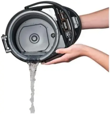 CD-NAC40BM Micom Water Boiler and Warmer (4-Liter, Metallic Black) Easy to Use Optional Quick Temp Mode for 160-deg-F