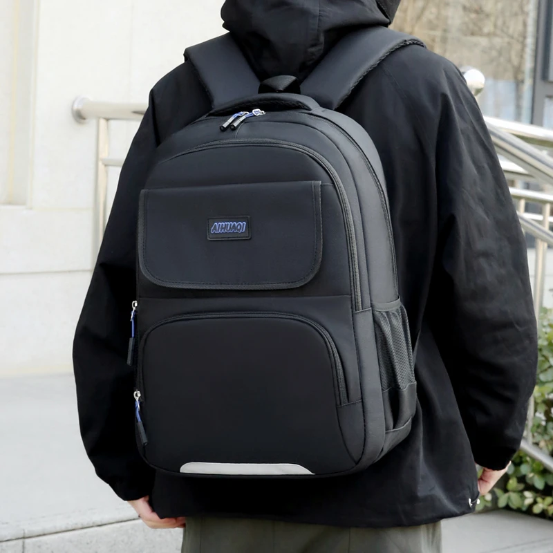 Travel backpack, large capacity luggage bag, business weekend bag, back to school backpack, adjustable strap, zipper closure