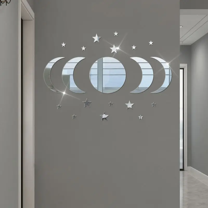 Acrylic Star & Moon Wall Stickers 3