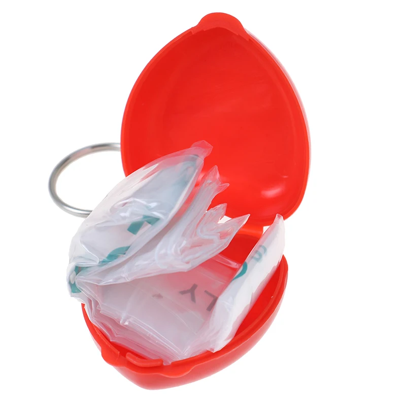 Disposable CPR Resuscitator Mask Portable Emergency Aid Face Shield Artificial Respiration Respirator Safety Survival Tools first aid mask survival tool