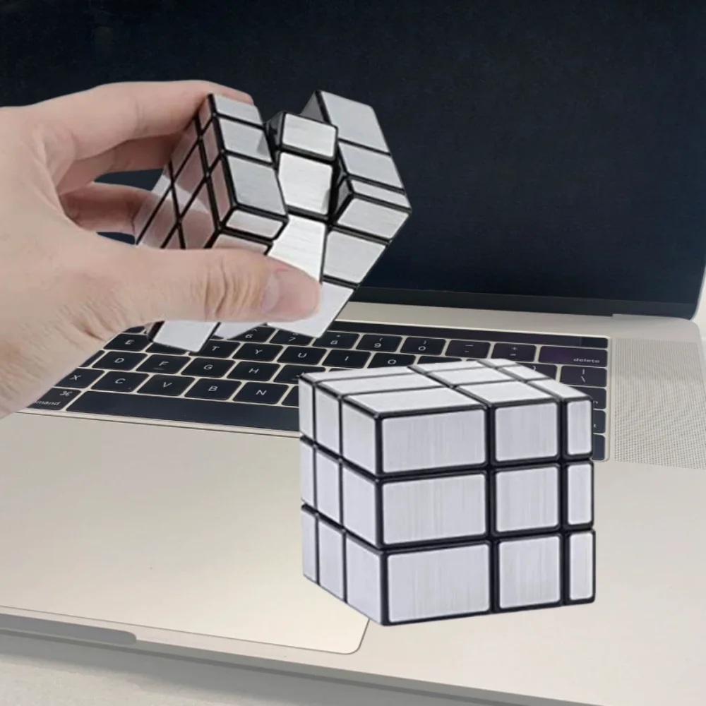 QiYi Mirror Magic Cube 2x2 3x3 Golden Silver Special Shapes Speed Cube Educational Toys Children Puzzle Gift Toys