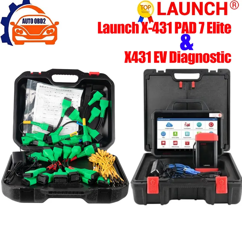 

Launch X431 PAD VII PAD 7 Elite Automotive Diagnostic Tool X431 EV Diagnostic Upgrade Kit with Card Supports New Energy Battery