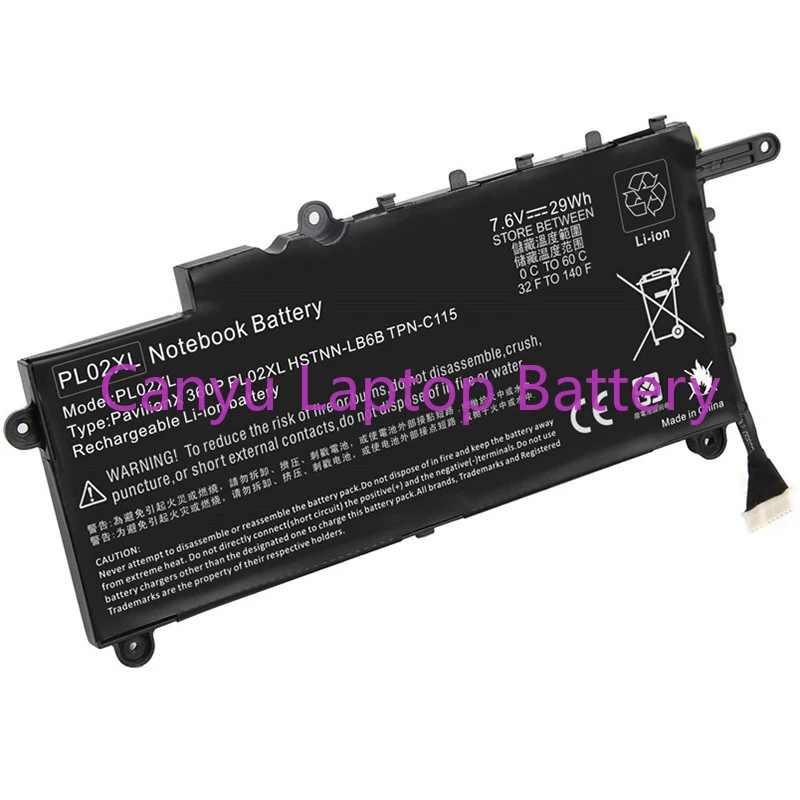 

Аккумулятор для ноутбука HP Pavilion 11 X360 Lb6b TPN-C115 Pl02xl