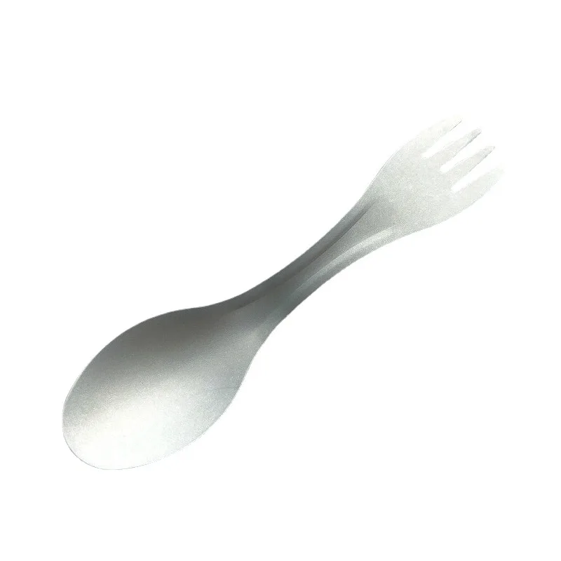 

Ultra-light Titanium Spoon Super Hard 2 in 1 Fork Spoon Outdoor Camping Picnic Tableware EDC Survival Tool for Traveling Hiking