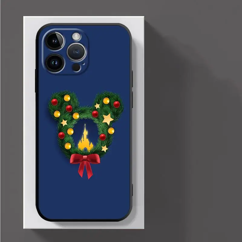 ディズニー-ミニーとミッキーキスの電話ケース,iPhone 16,15 pro max