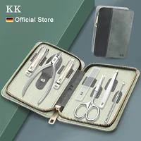 KK 7in1 Manicure Tools Nail Clippers Set Professional Stainless Steel Nail Cutter Pliers Scissors Kit Pedicure Hand Foot Care 1