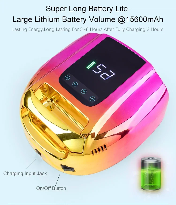 Professional wireless Skin Care Blue Light deep inside firm UV/Led Nail light lamp 96W drying gel evenly all finger 6