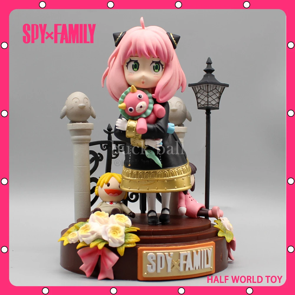 

20cm Spy X Family Anime Figure Anya Forger Luminous Kawaii Action Figurine Model Pvc Statue Collectible Room Decoration Toy Gift