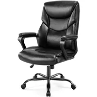 JHK Ergonomic PU Leather Padded Armrest Living Room Rocking Gaming Chair Swivel Wheel With Lumbar Support Gaming Chairs 1