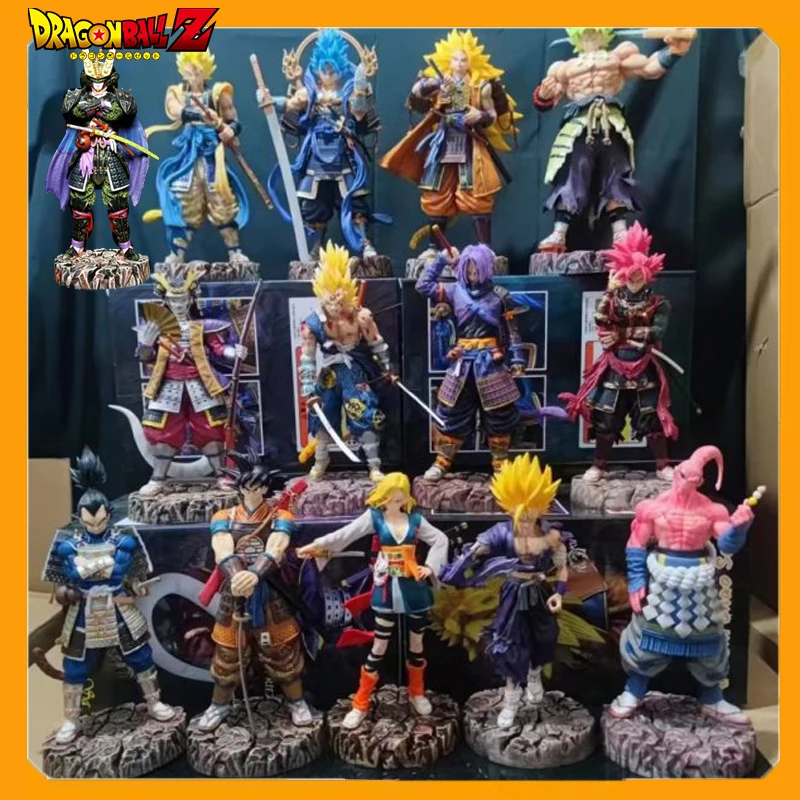 

36cm Gk Dragon Ball Anime Figure Samurai Son Goku Gohan Vegeta Figurine Super Saiyan Model Statue Doll Kids Toys Gifts