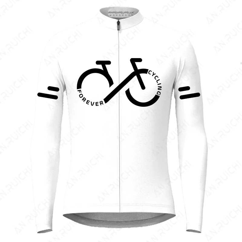 Autumn Long Sleeves Cycling Jersey Breathable Quick Dry Bicycle Shirts Men's Outdoor Sport Mountain Road Bike Cycling Clothing 4