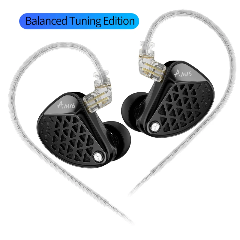 16BA Balanced Armature In-Ear Earphone Tuning HiFi Bass Enhanced Headphones 2PIN Replaceable Cable_voghion.com
