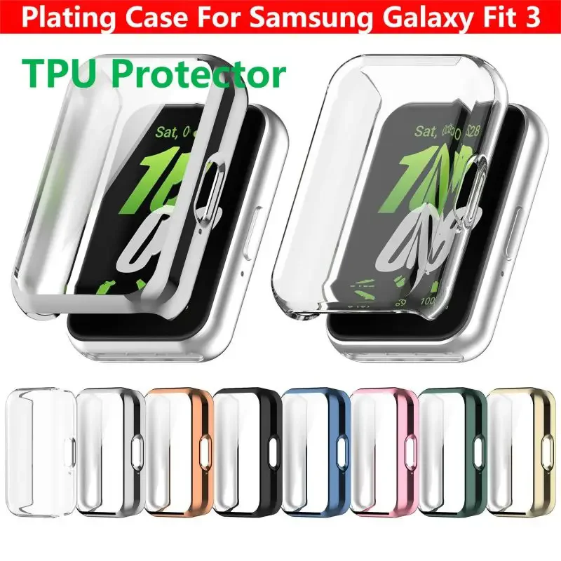 Case For Samsung Galaxy Fit3 Screen Protector TPU Full Coverage Protective Cover Samsung Galaxy Fit 3 Strap Accessories