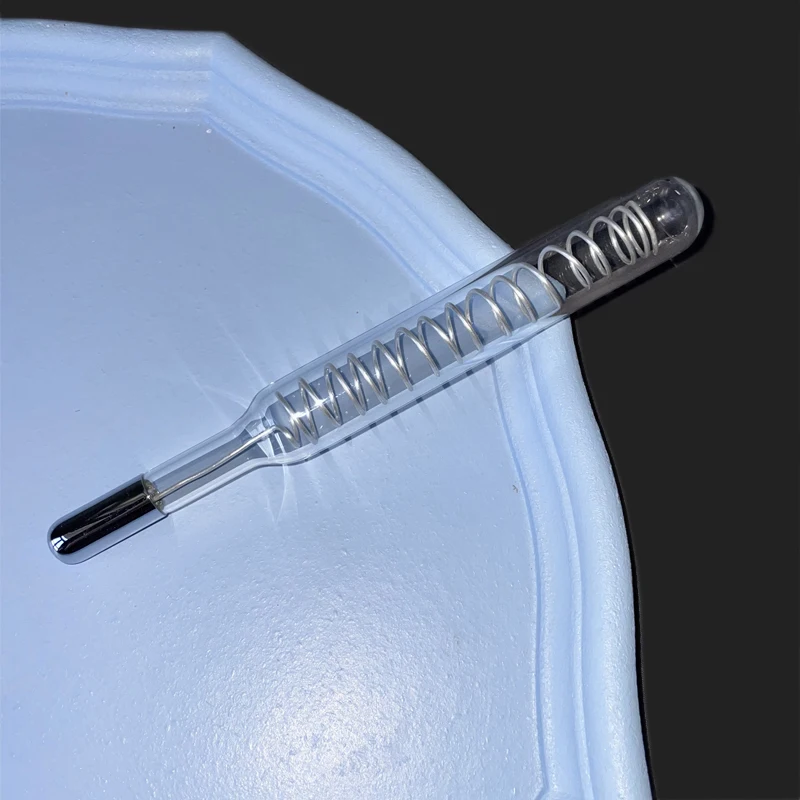 High Frequency Facial Straight Electrode Nozzle Attachment  Glass Tubes Red light Neon Violet Argon Purple light Face Skin Care 2
