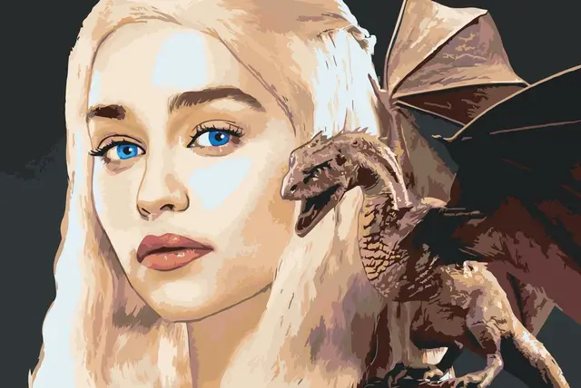 Game of Thrones アート 絵画 鉛筆画 ゲームオブスローンズ 原画